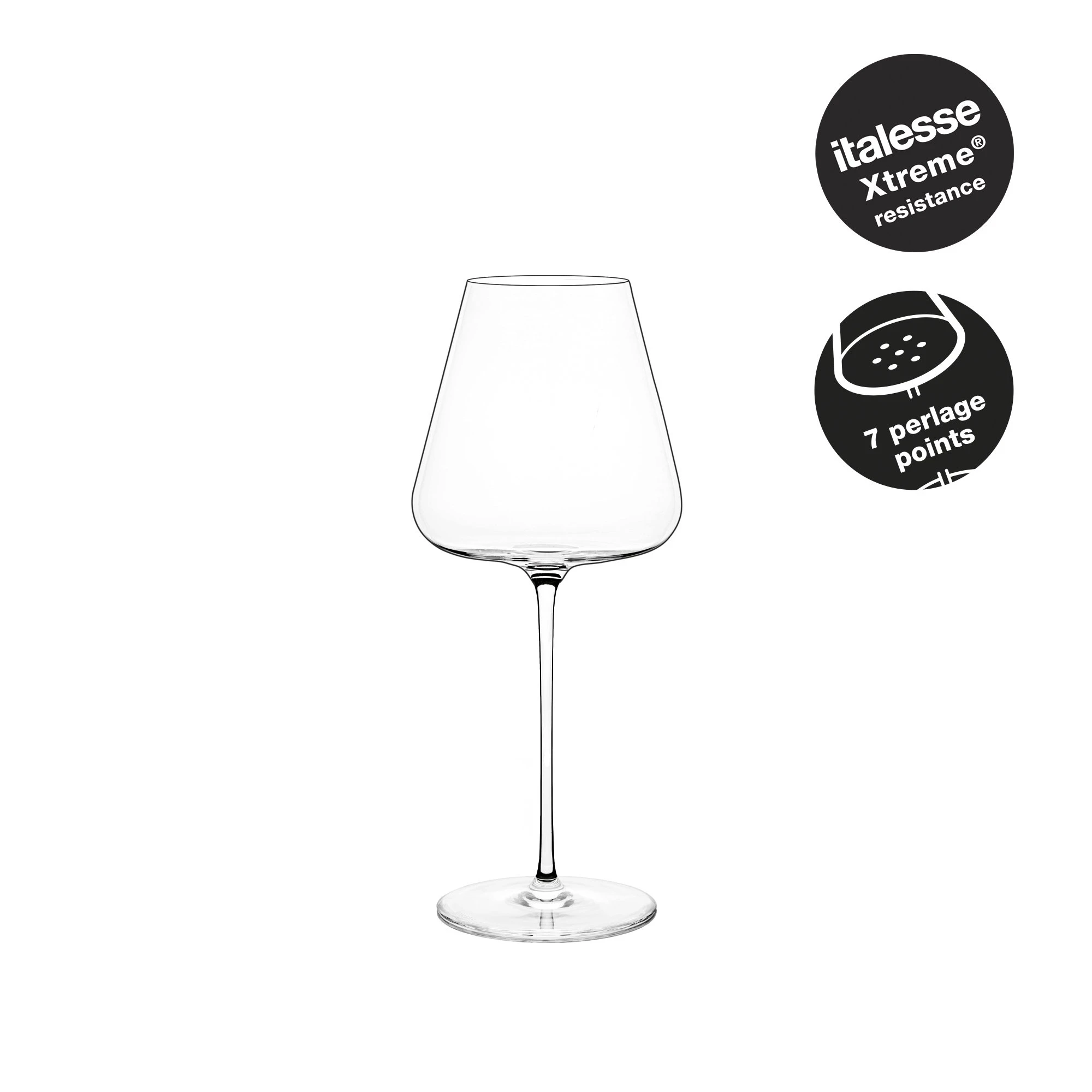 Champagneglass Etoile Sparkle 6 stk. 70009 by Etoile color Svart