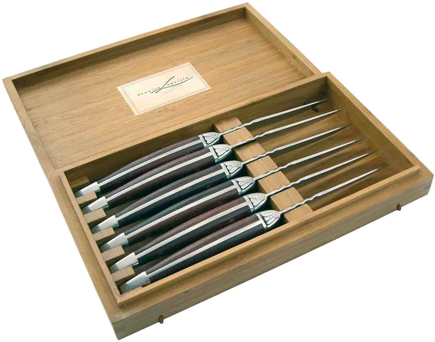 Laguiole Domaine biffkniver - 6 stk. 40268532 by Laguiole color Svart