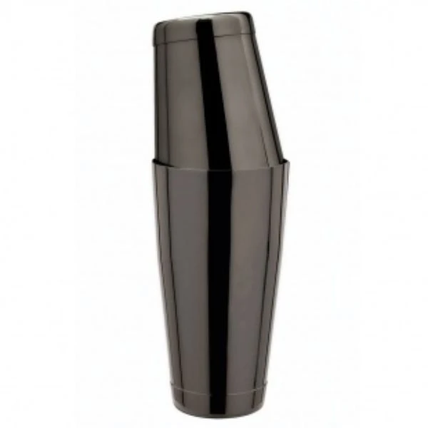 Boston shaker gunmetal 80/50 cl - gunmetal black 12871L by Fuchs Gastro color Gunmetal