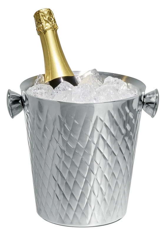 Vinkjøler dobbeltvegget diamantmønster rustfritt stål 17388 by Fuchs Gastro color Silver