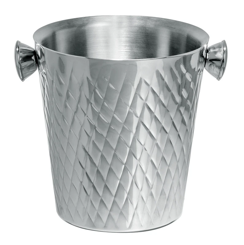 Vinkjøler dobbeltvegget diamantmønster rustfritt stål 17388 by Fuchs Gastro color Silver