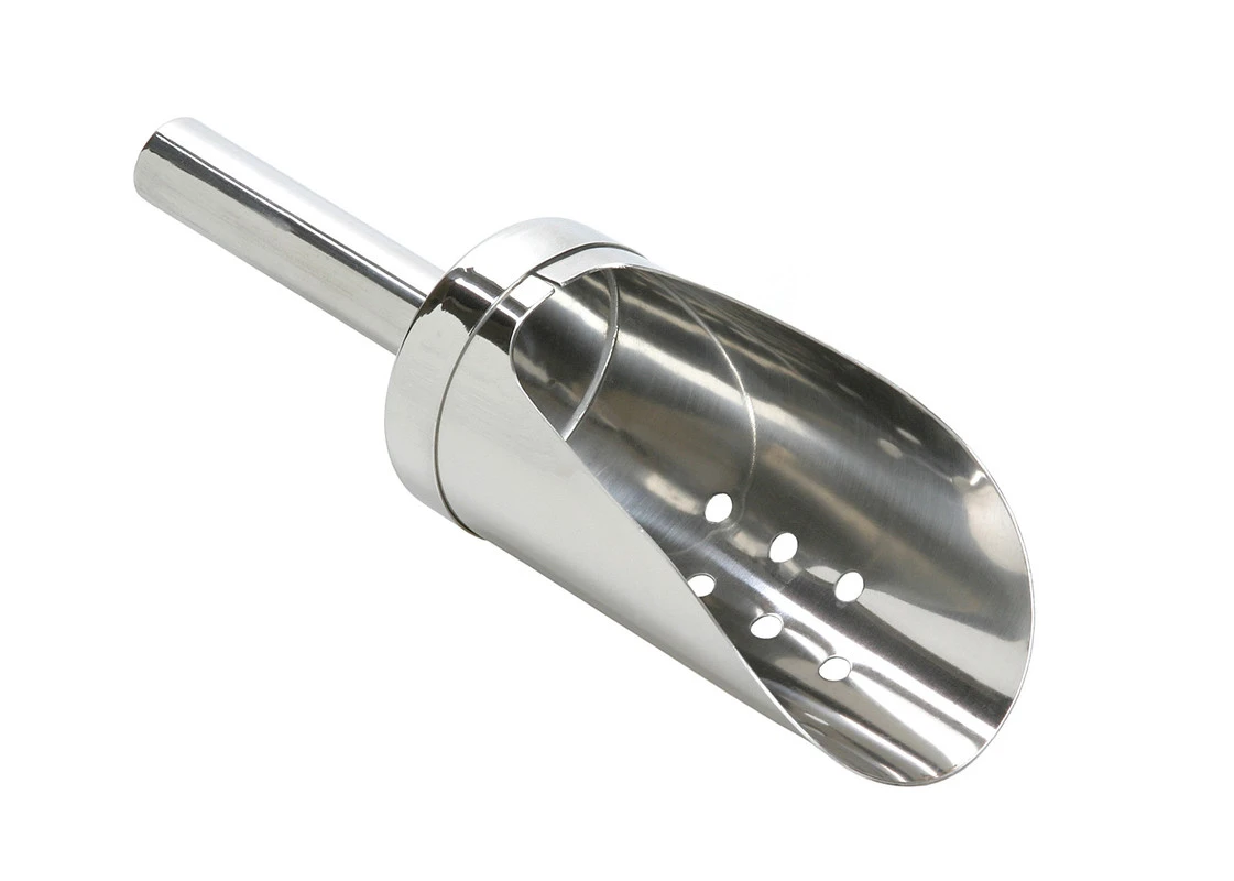 Isskje i rustfritt stål med hull 25 cl 0250L by Fuchs Gastro color Silver