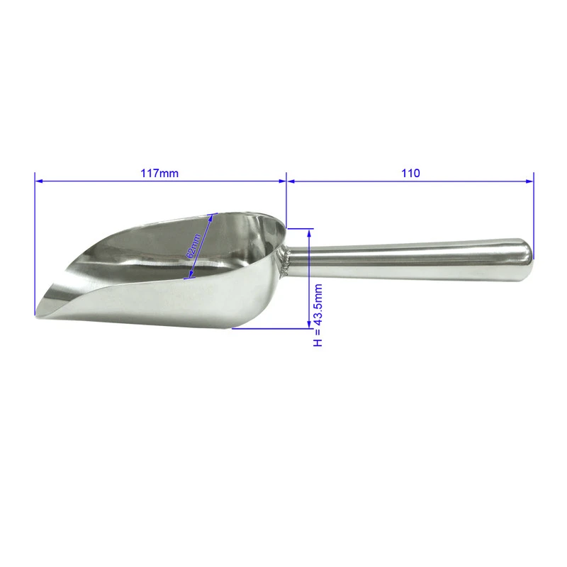 Isskje 15 cl rustfritt stål 10679L by Fuchs Gastro color Silver