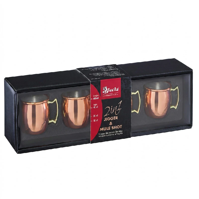Mini Moscow Mule shotsett - 6 cl 4 stk 15841 by Fuchs Gastro color Koppar