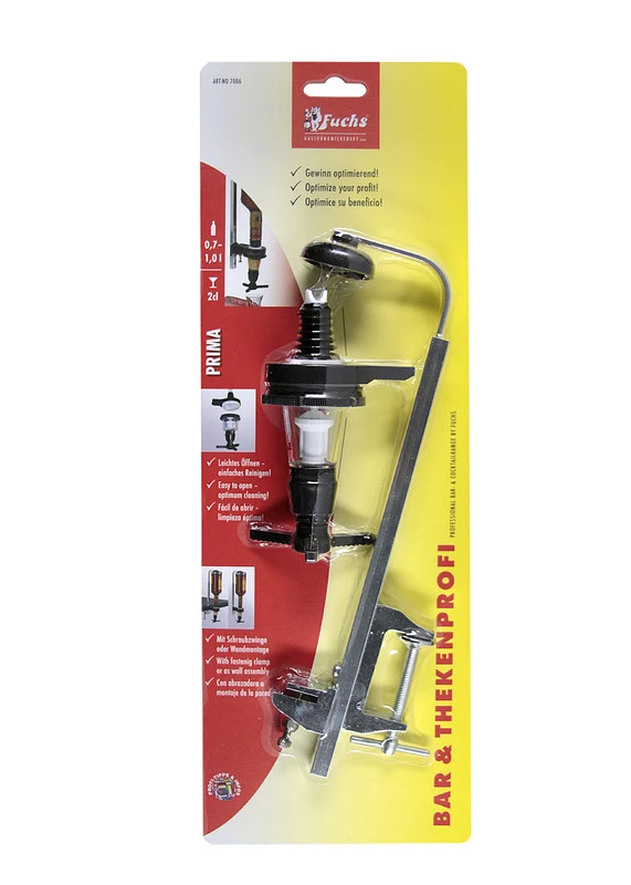 Flaskeholder inkludert 20 ml doseringsmål – 0,7–1 liter 7006LP by Fuchs Gastro color Svart