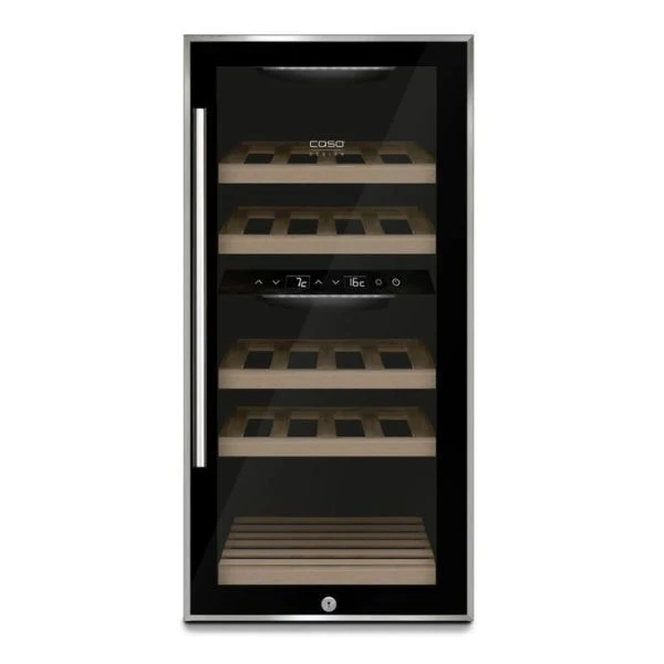 Caso WineComfort 24 Black vinskap CS644 by CASO color Svart