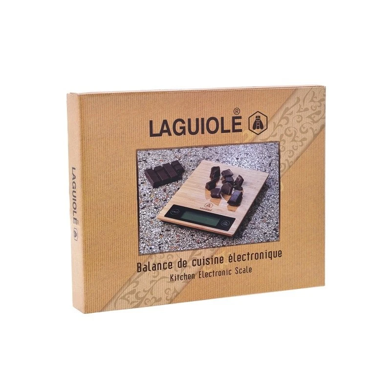 LAGUIOLE Elektronisk vekt i bambus 40268456 by Laguiole color Svart