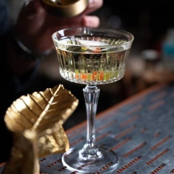 RCR Timeless Champagne Coupe 26 cl 6 stk. Glas0765 by RCR Glas color Svart