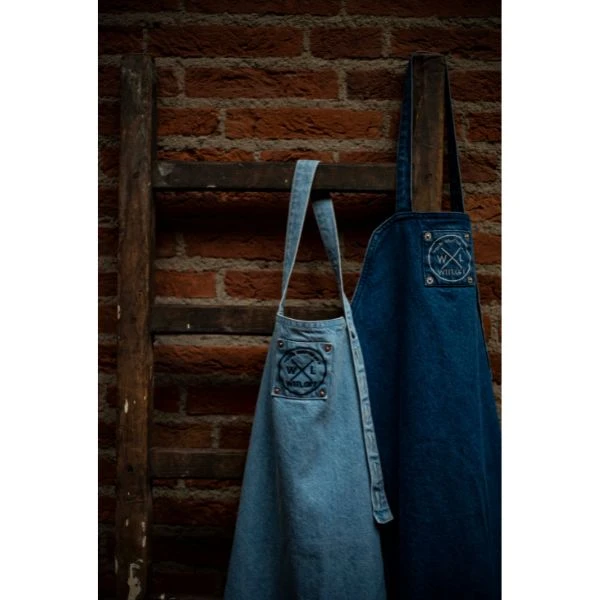 Witloft Classic Apron Denim Long light blue 41-WL-DNM-L-31 by Witloft color Svart