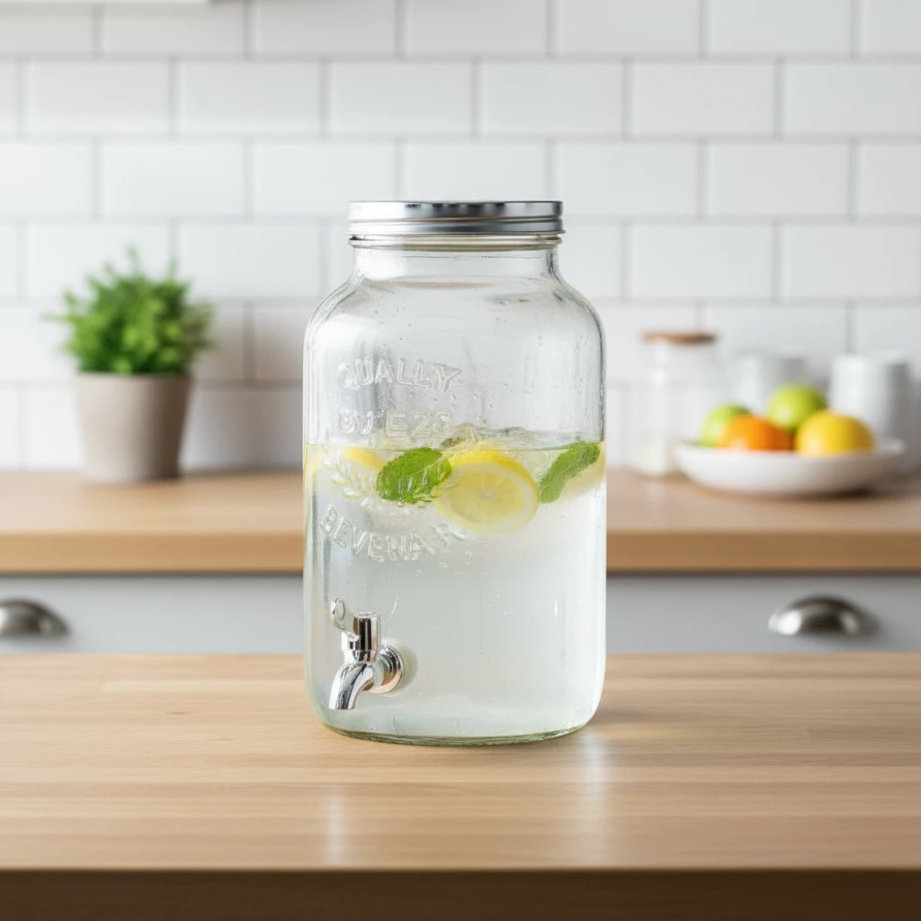 Drikkedispenser i glass 5,5 liter CD4100060 by Koop color Helder