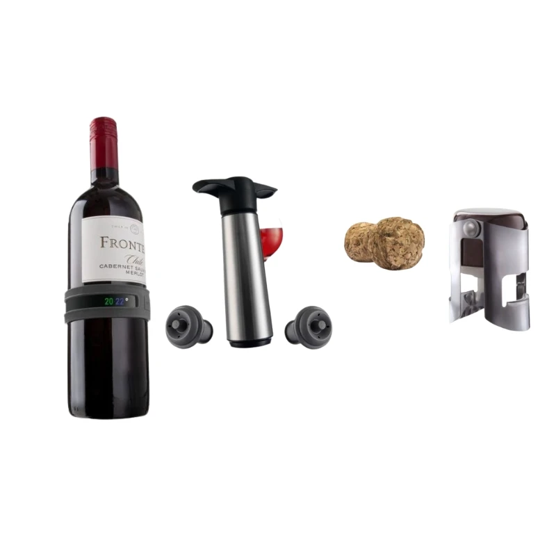 Vacu Vin - Vinnørdens tilbehør Bundle32 by Bundle color Svart