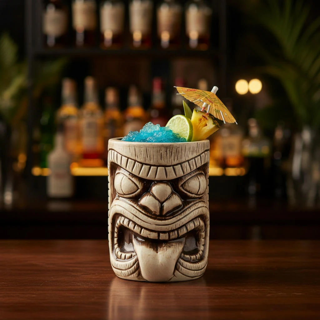 Keramisk Toscano Lono Tiki-krus 450ml BTBL3408 by Beaumont color Grijs