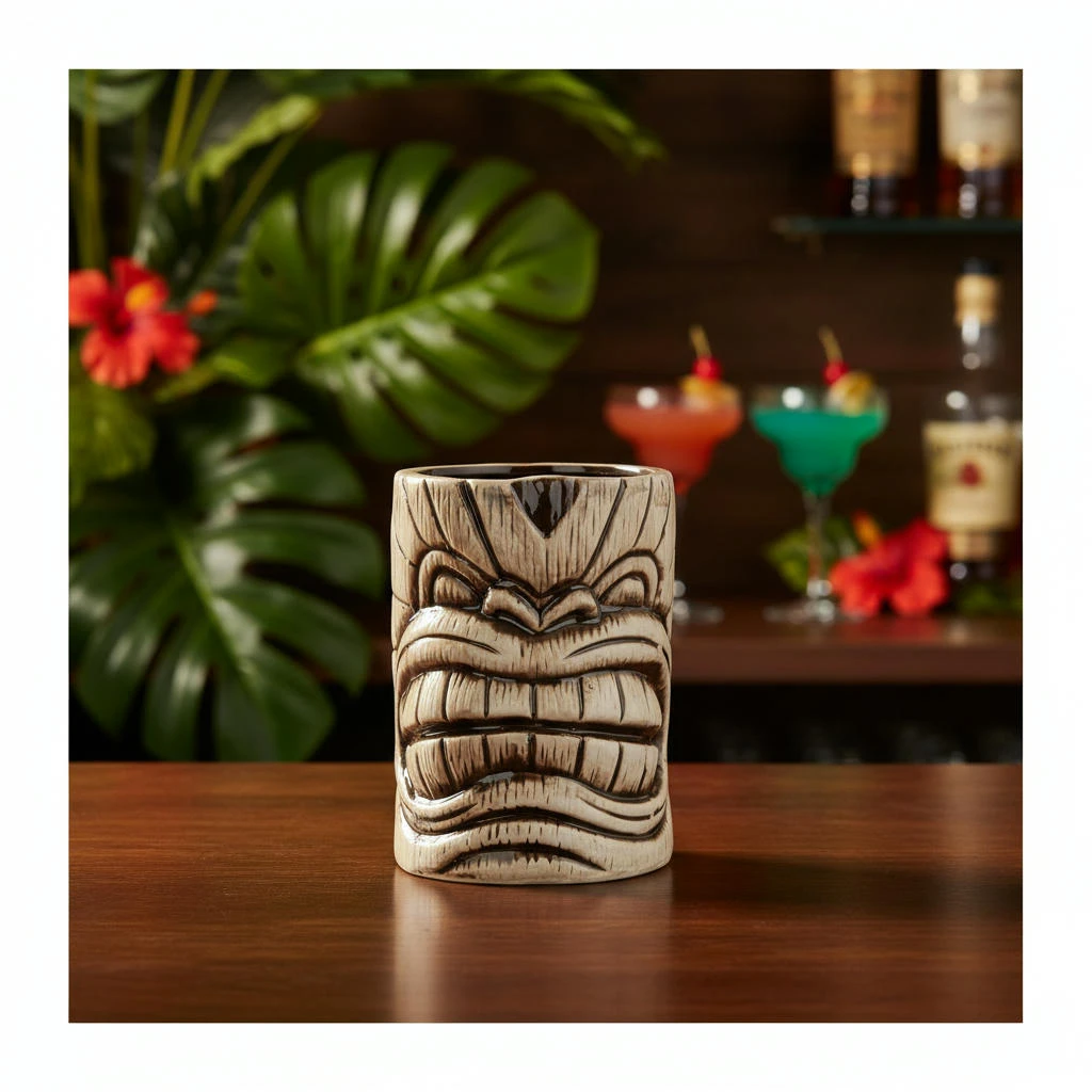 Keramisk Toscano Kanaloa Tiki-krus 450 ml BTBL3410 by Beaumont color Grijs