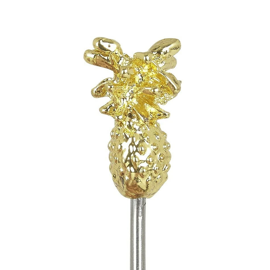 Ananas Garnish Cocktailpinner PK10 - Gull BTBL3734 by Beaumont color Goud