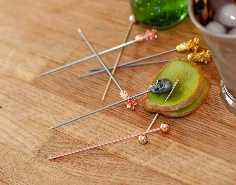 Ananas Garnish Drinkpinne PK10 - Kobber BTBL3733 by Beaumont color Koppar
