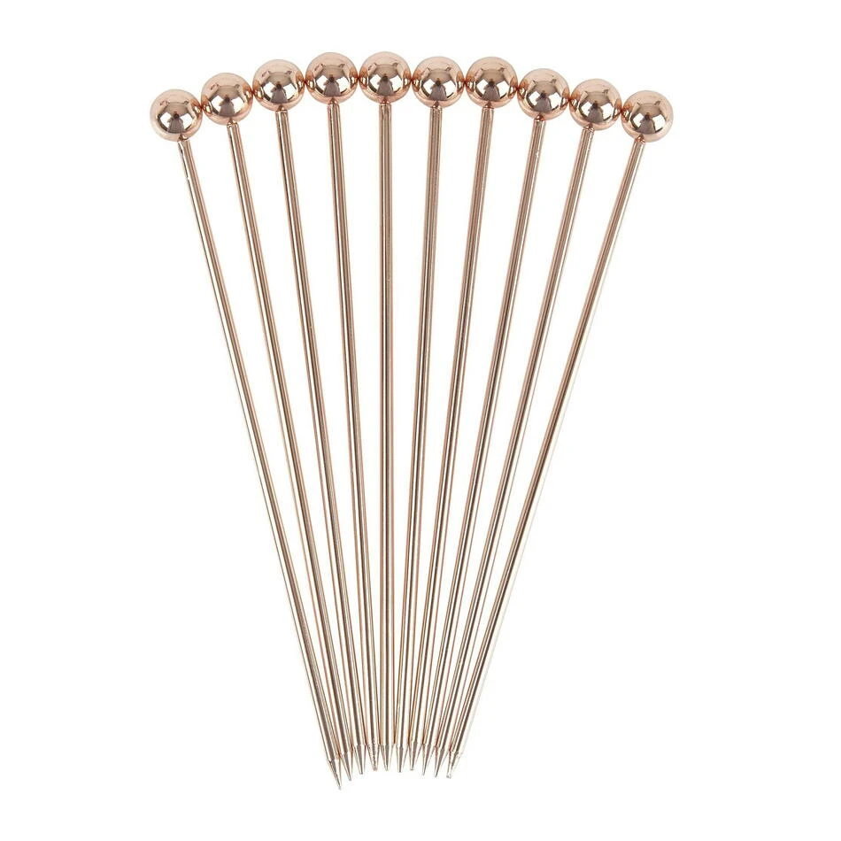 Ball Garnish Drinkpinner 10 stk. - Kobber BTBL3731 by Beaumont color Koppar