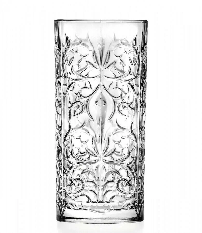 Longdrinkglass Tattoo, RCR - 368ml (6 stk.) 7415BS by RCR Glas color Svart