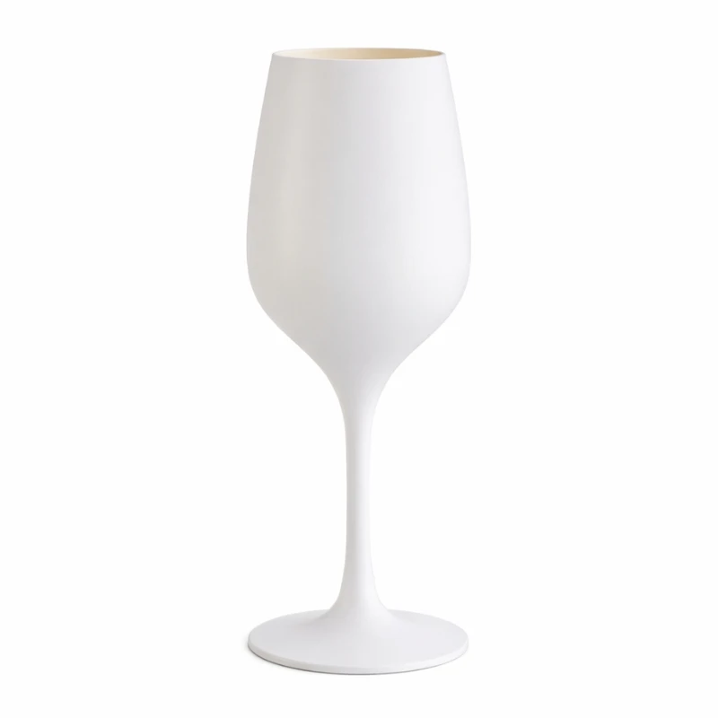 Vinglass Hvit 38 cl - Polykarbonat 300106-WS by GLASS4EVER color Svart
