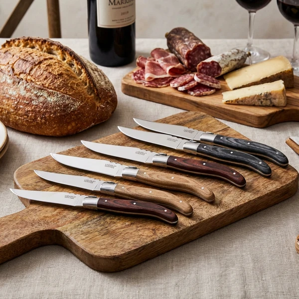 Laguiole Heritage kniver pakka 6 stk. 40273003 by Laguiole color Svart
