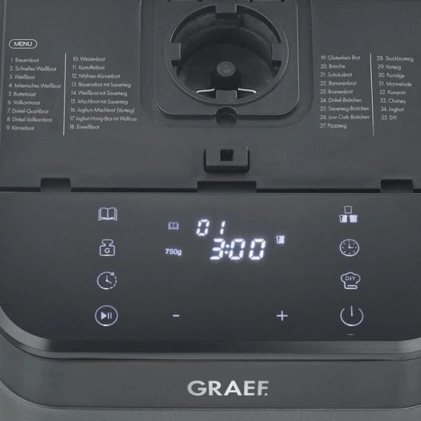 Graef Bakemaskin grå 500/750 g GRBA806EU by Graef color Svart