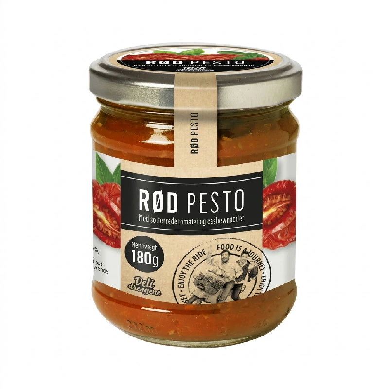 Rød Pesto 180g 112 by Deli Drengene color Svart