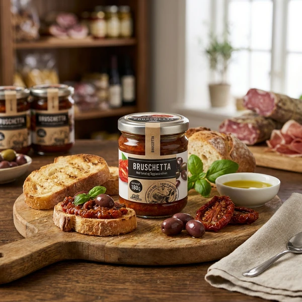 Bruschetta Taggiasca 180g 114 by Deli Drengene color Svart