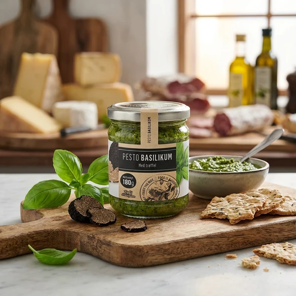 Pesto med trøffel 180g 116 by Deli Drengene color Svart