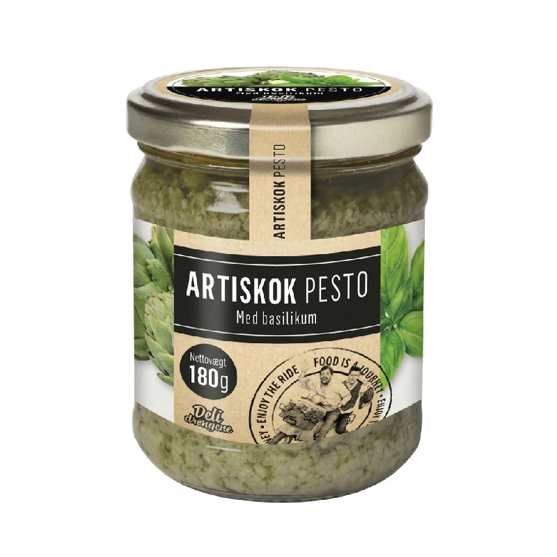 Artisjokk Pesto med Basilikum 180g 117DD by Deli Drengene color Svart