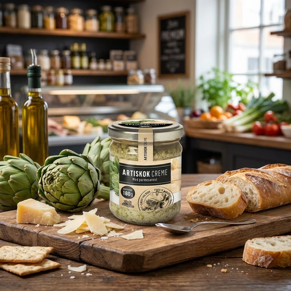 Artisjokkrem med Parmigiano 180g 118 by Deli Drengene color Svart
