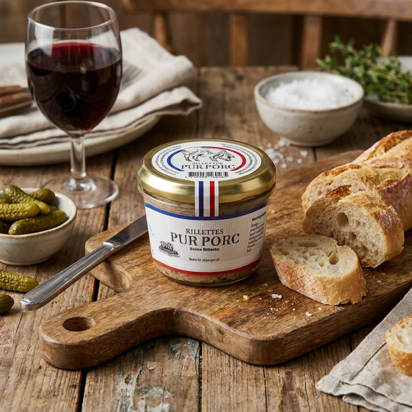 Svine Rillette DD 180g 15502 by Deli Drengene color Svart
