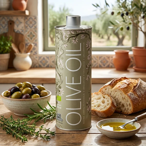 Olivenolje Økologisk 500ml 201DD by Deli Drengene color Svart