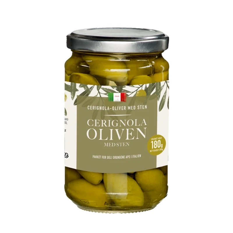 Oliven Bella Cerignola 280g 2131DD by Deli Drengene color Svart