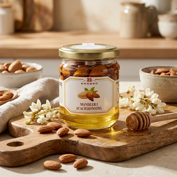 Akasiehonning med mandler 240g 2653 by Deli Drengene color Svart