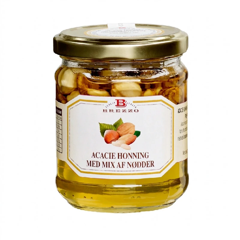 Akasiehonning med blandede nøtter 240g 2654 by Deli Drengene color Svart