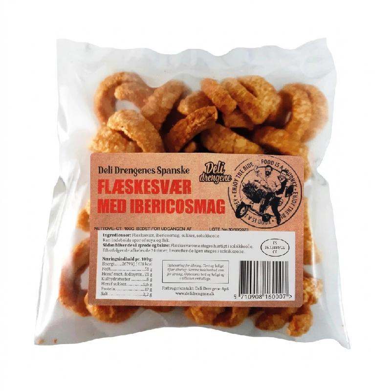 Fleskesvor med ibericosmak 100g 281 by Deli Drengene color Svart