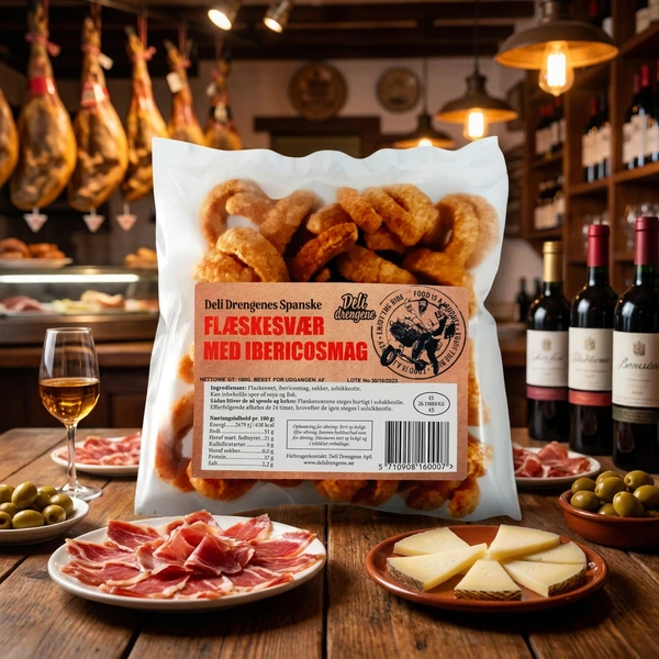 Fleskesvor med ibericosmak 100g 281 by Deli Drengene color Svart