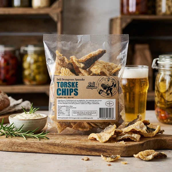 Torskechips 100g 284 by Deli Drengene color Svart