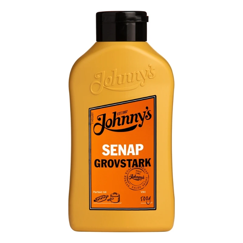Johnnys grovsterk sennep 500g 3100006 by Deli Drengene color Svart
