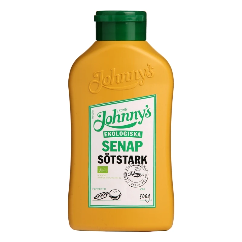 Johnnys Sennep Søtsterk Økologisk 500g 3100009 by Deli Drengene color Svart