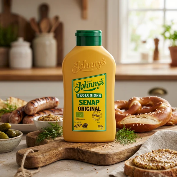 Johnnys Sennep Original Økologisk 500g 3100013 by Deli Drengene color Svart
