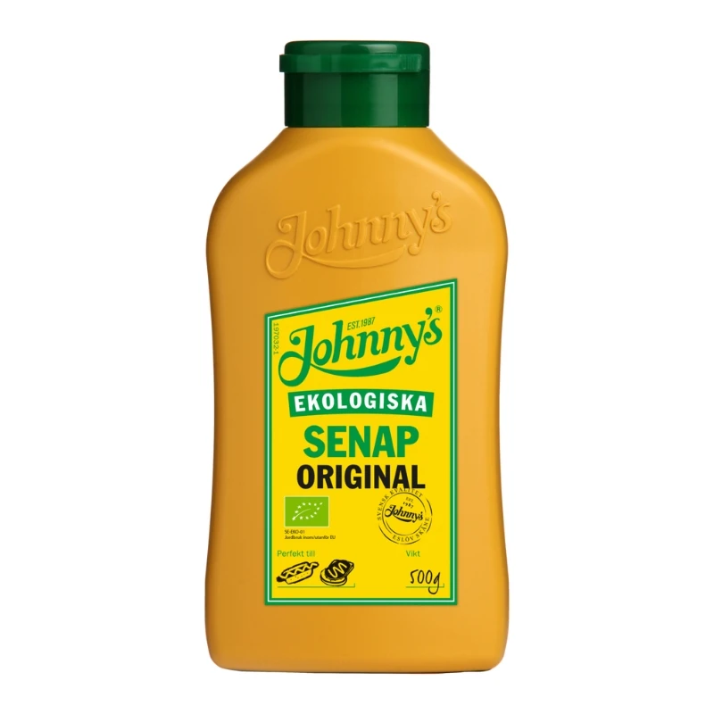Johnnys Sennep Original Økologisk 500g 3100013 by Deli Drengene color Svart