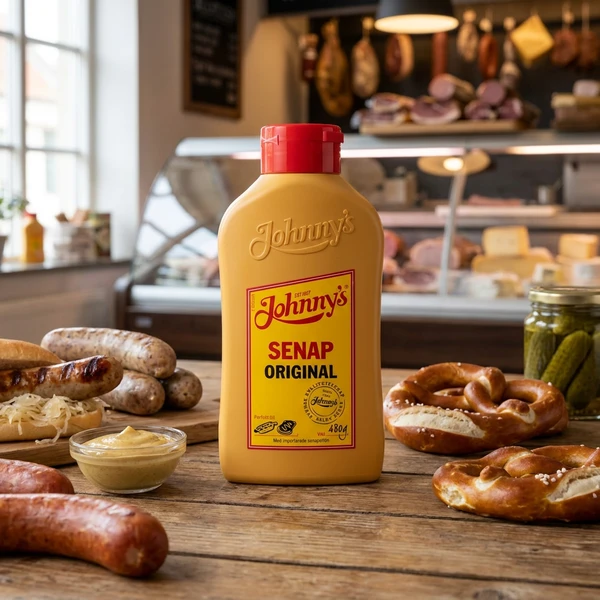 Johnnys Original sennep 480g 3100020 by Deli Drengene color Svart