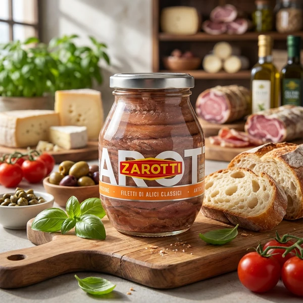Ansjoser i solsikkeolje Zarotti 140g (74g) 59214 by Deli Drengene color Svart