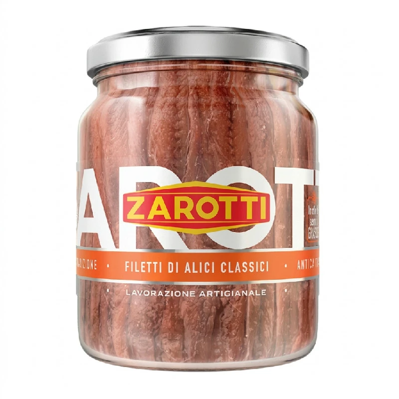 Ansjoser i solsikkeolje Zarotti 380g (200g) 59215 by Deli Drengene color Svart