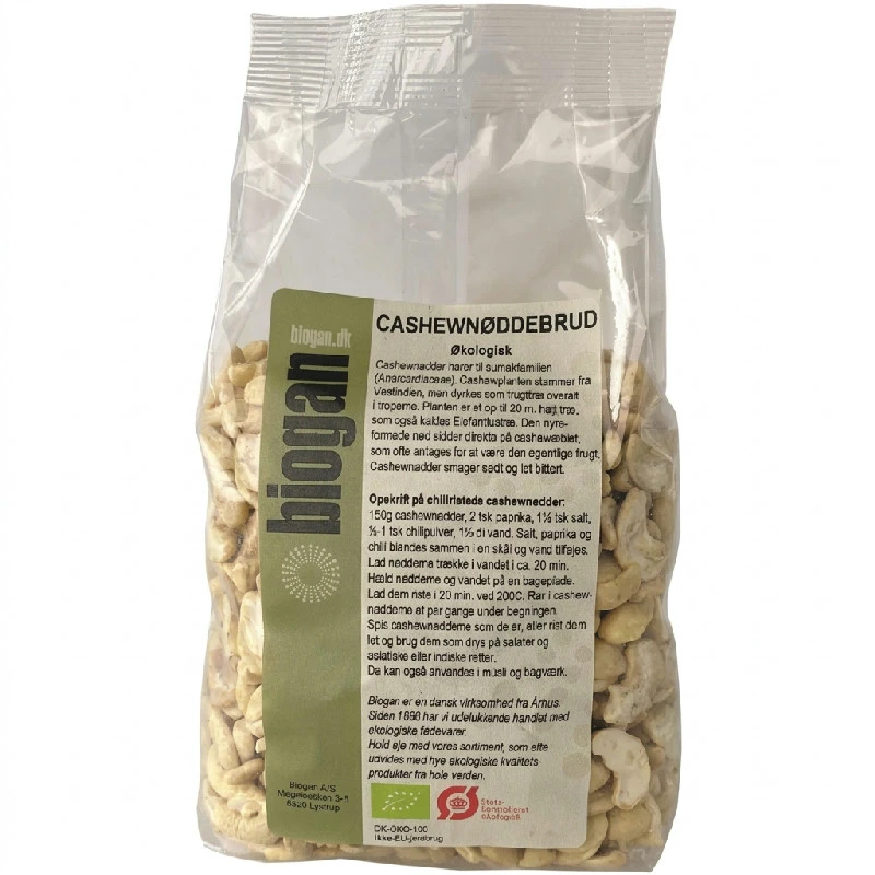Cashewnøtter i biter Øko 500G 323679 by BIOGAN color Svart