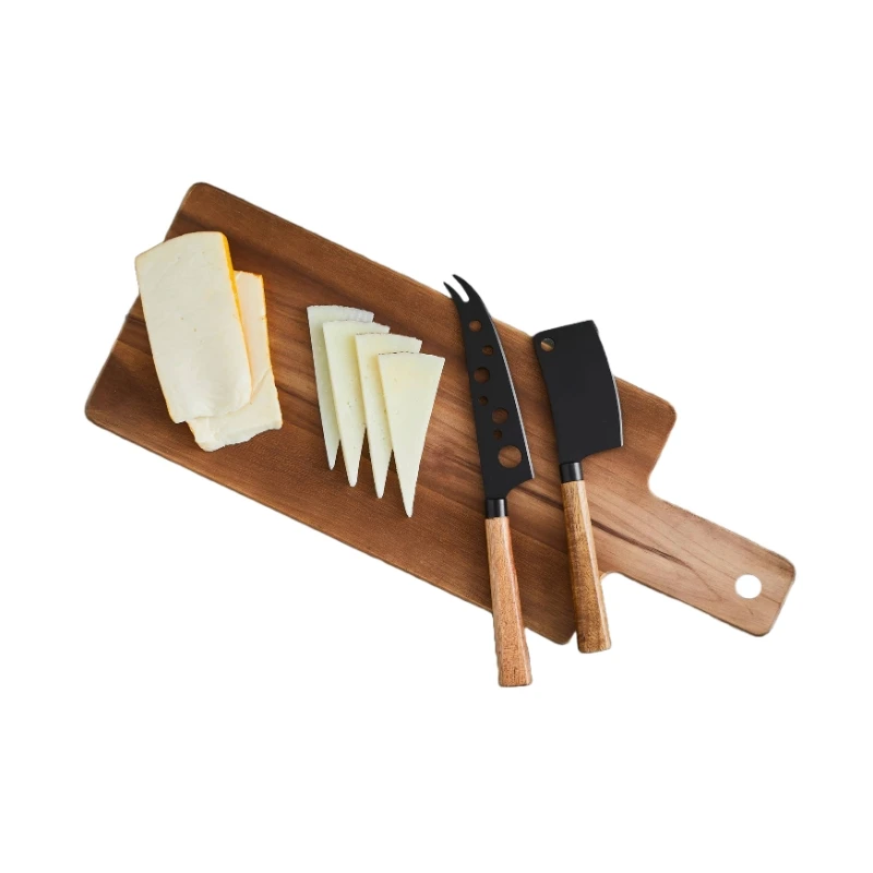 Hâws Santo ostesett med 3 kniver og skjærebrett 30-HSCSB2 by Hâws Santo color Silver/brun