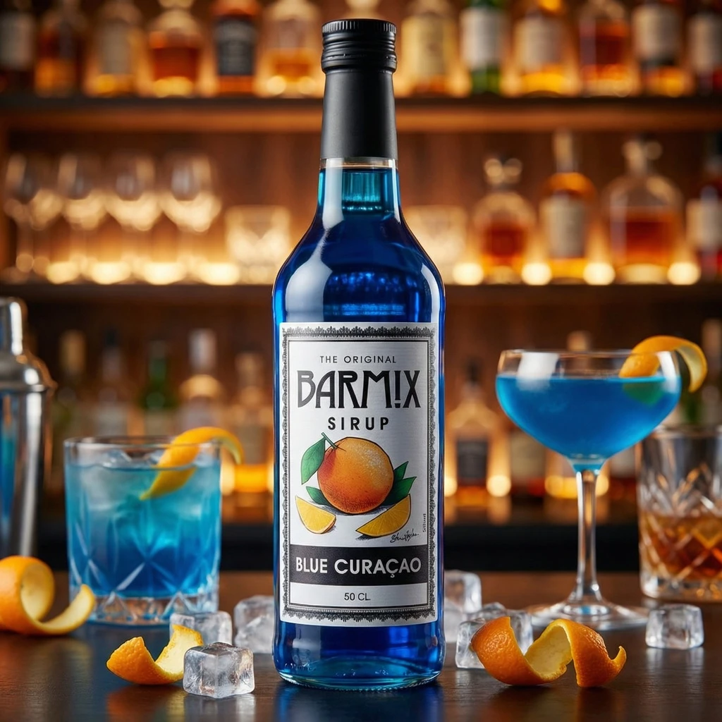 Barmix Blå Curacao Sirup 50 cl 61334 by Barmix color Svart