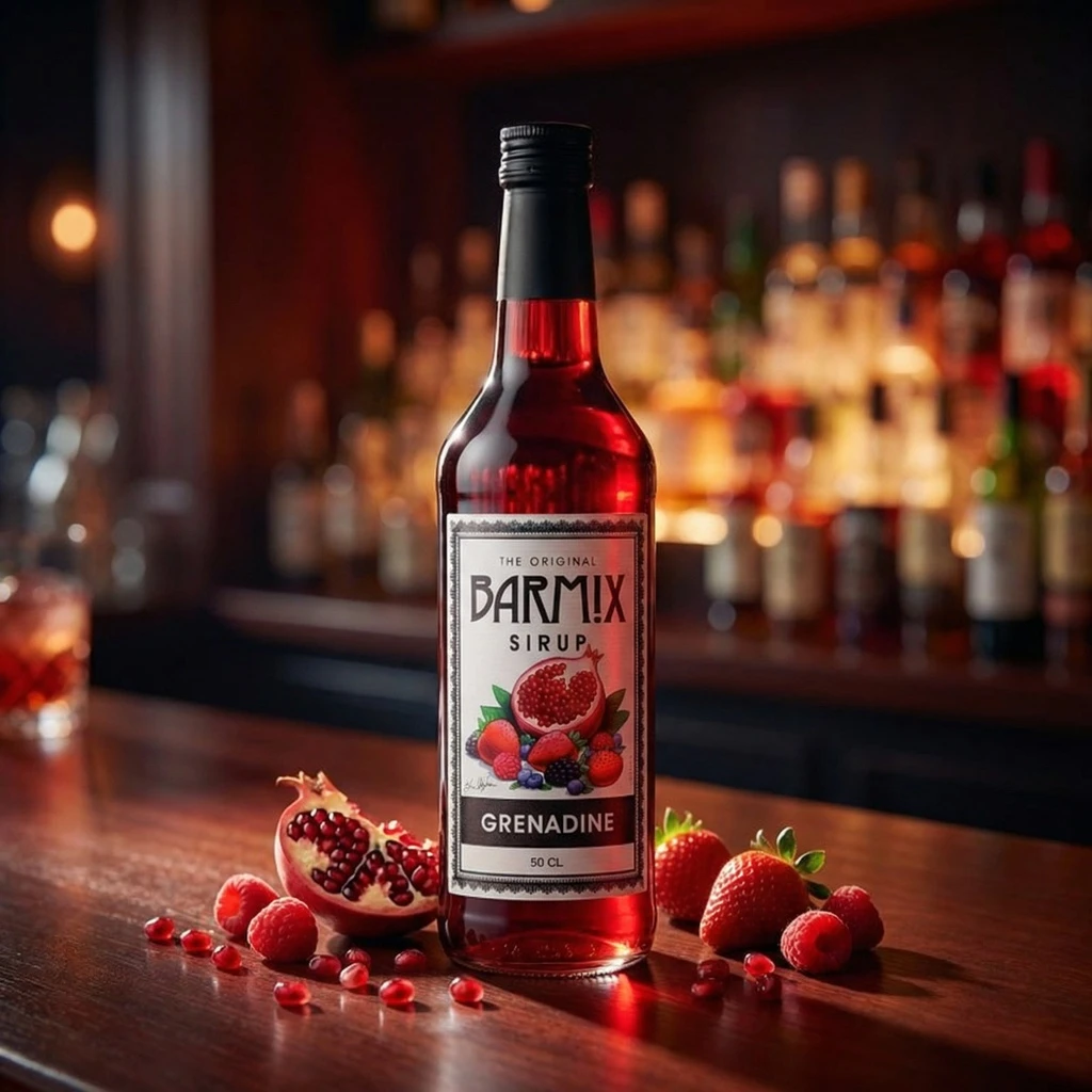 Barmix Grenadine Sirup 50 cl 61332 by Barmix color Svart