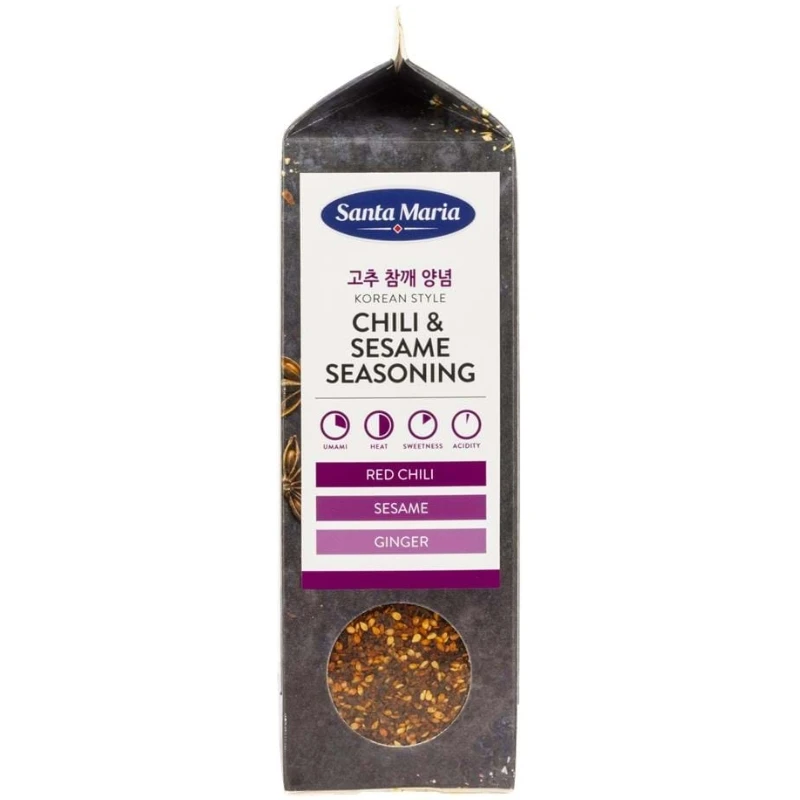 Santa Maria Chili- og sesamkrydder 500 g 363471 by Santa Maria color Svart