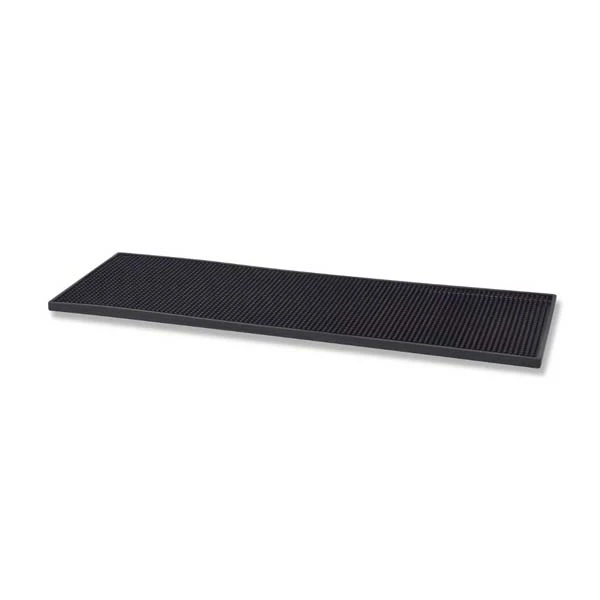 Barmatte Sort 20x61 cm - Deluxe Sort gummi Bar0888 by NORDIC color Svart